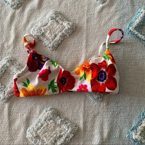 Vintage Floral Bikini Top